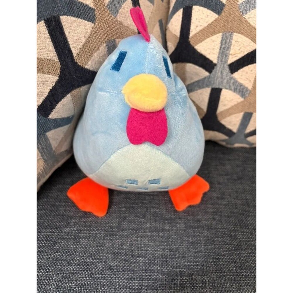 Soft Toy Chicken - Light Blue